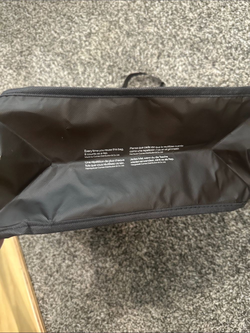 Lululemon Large Made to Feel Brown and White Shopping Bag - Picture 3 of 5